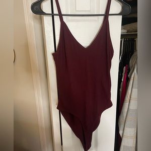 Maroon bodysuit